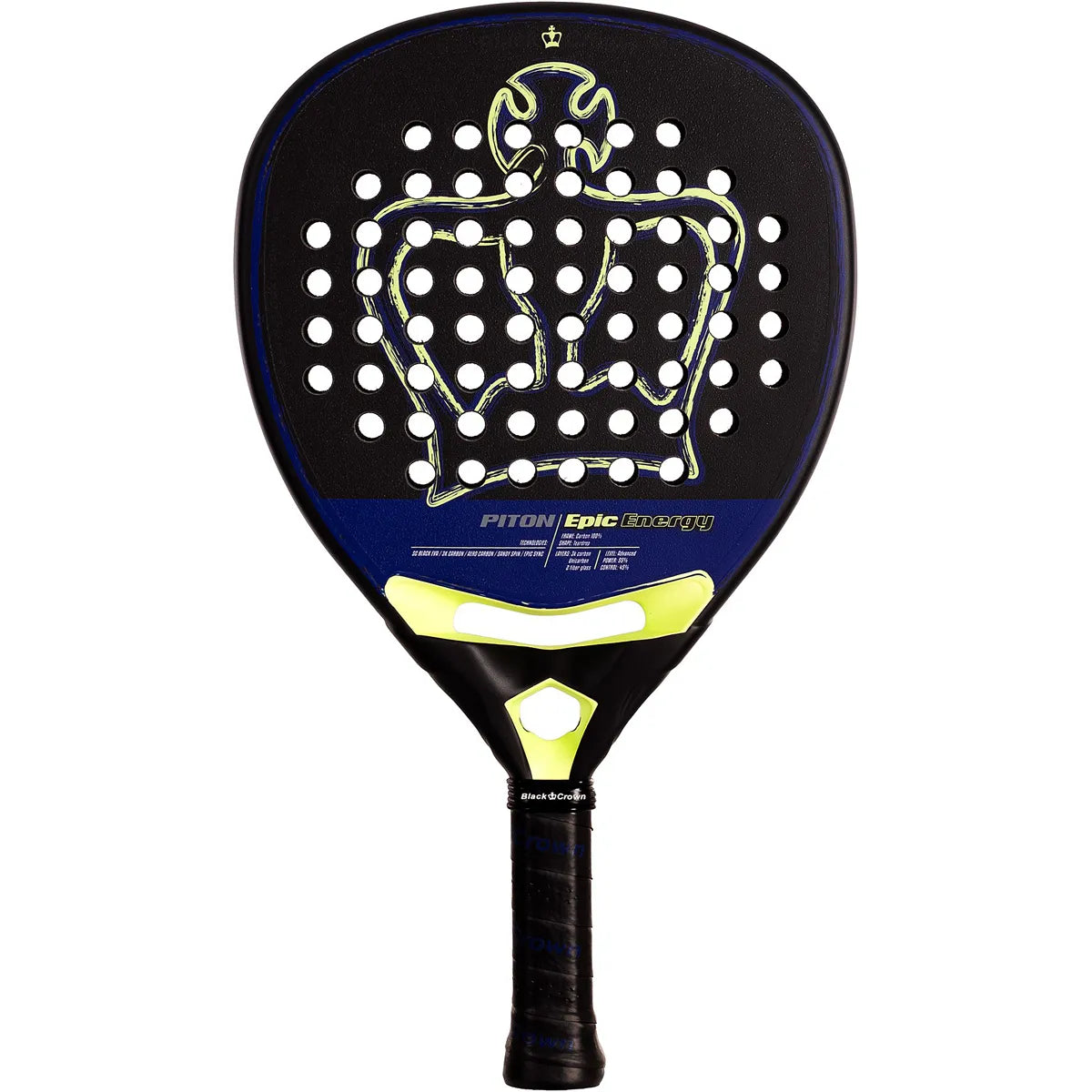 RAQUETTE DE PADEL BLACK CROWN PITON EPIC ENERGY