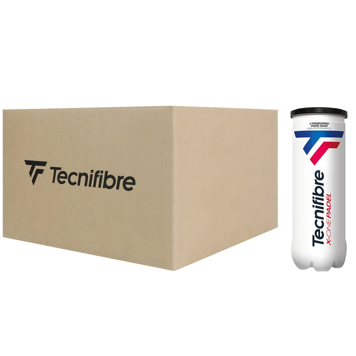 CARTON DE 24 TUBES DE 3 BALLES DE PADEL TECNIFIBRE X-ONE