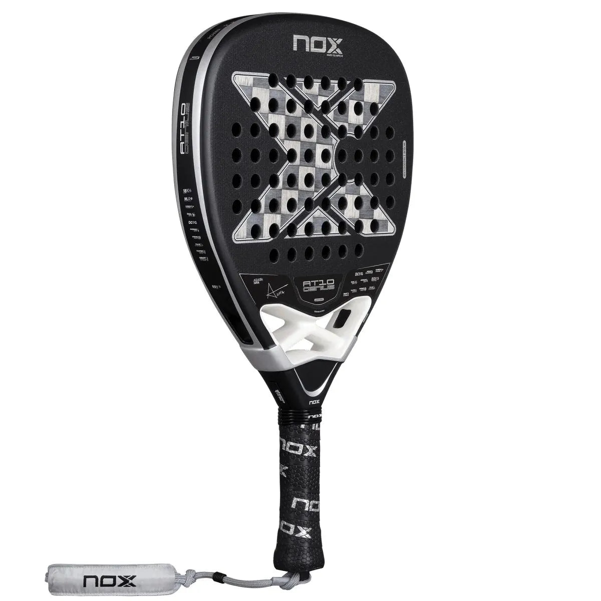 RAQUETTE DE PADEL NOX AT10 GENIUS ATTACK 18K ALUM BY AGUSTIN TAPIA 2026